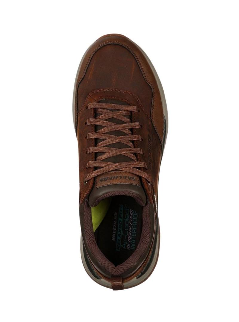 Ténis Skechers Bengao marrom para homem.