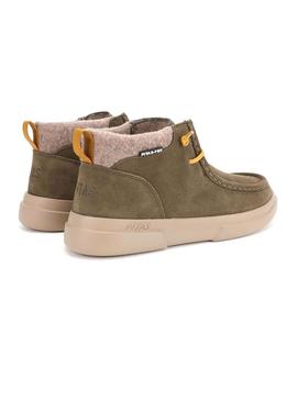 Botas Walkin Pitas Garda verde para mulher.