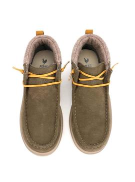 Botas Walkin Pitas Garda verde para mulher.