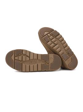 Sapatos Walkin Pitas Lyon camel para mulher.