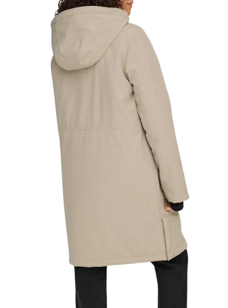 Parka Only Kara bege para mulher