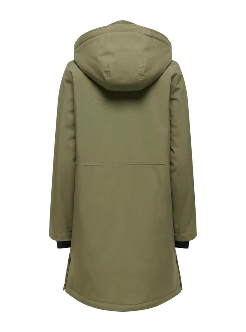 Parka Only Kara verde para mulher