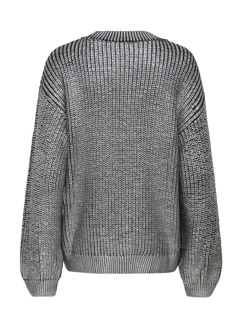 Camisa Jersey Only Kama prateado para mulher.