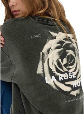 Moletom Only Sinna preto para mulher.