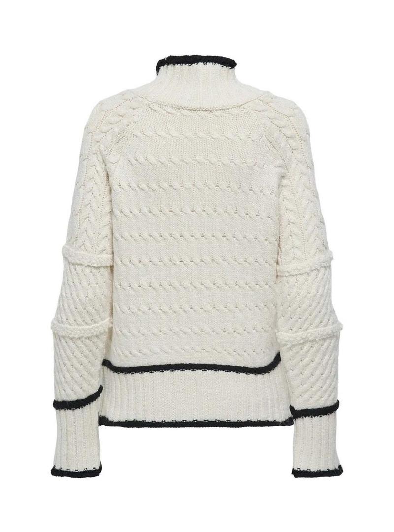 Camisola Jersey Only Harmony bege para mulher.