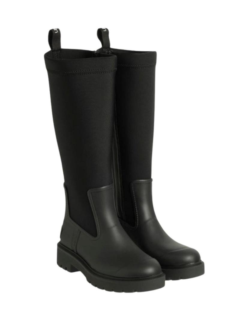 Botas Calvin Klein Rainboot Neoprene preta para mulher.