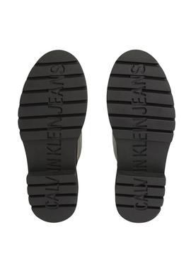 Botas Calvin Klein Mid Rainboot Rubber preto para mulher.