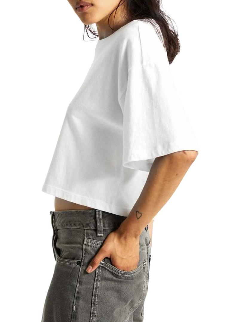 Camiseta Vans Rhythm branca para mulher.