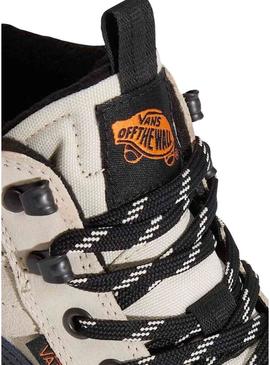 Tênis Vans Sk8-Hi Waterproof branco para homem.