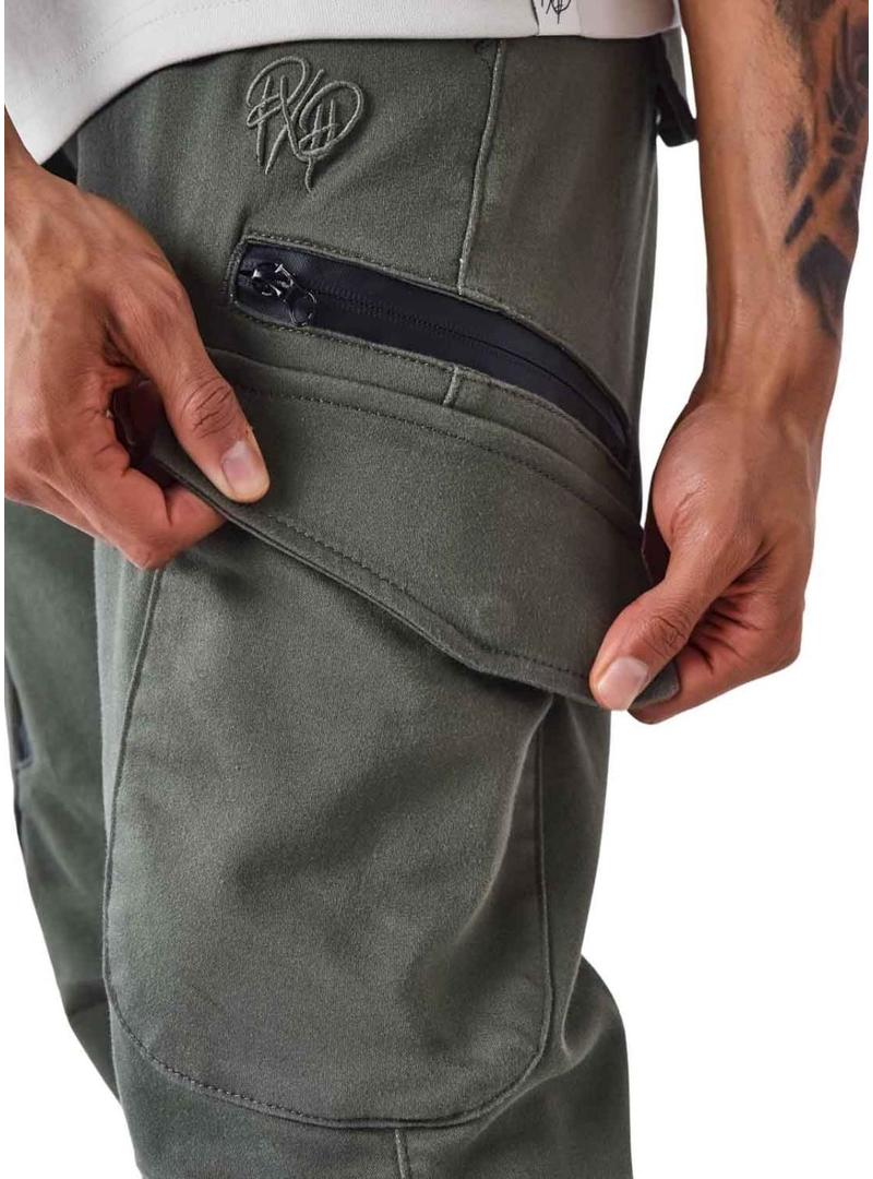 Calça cargo Project x Paris verde para homem.