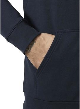 Moletom Helly Hansen HH Box azul marinho para homem.