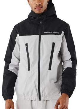 Jaqueta Project x Paris branca e preta para homem.