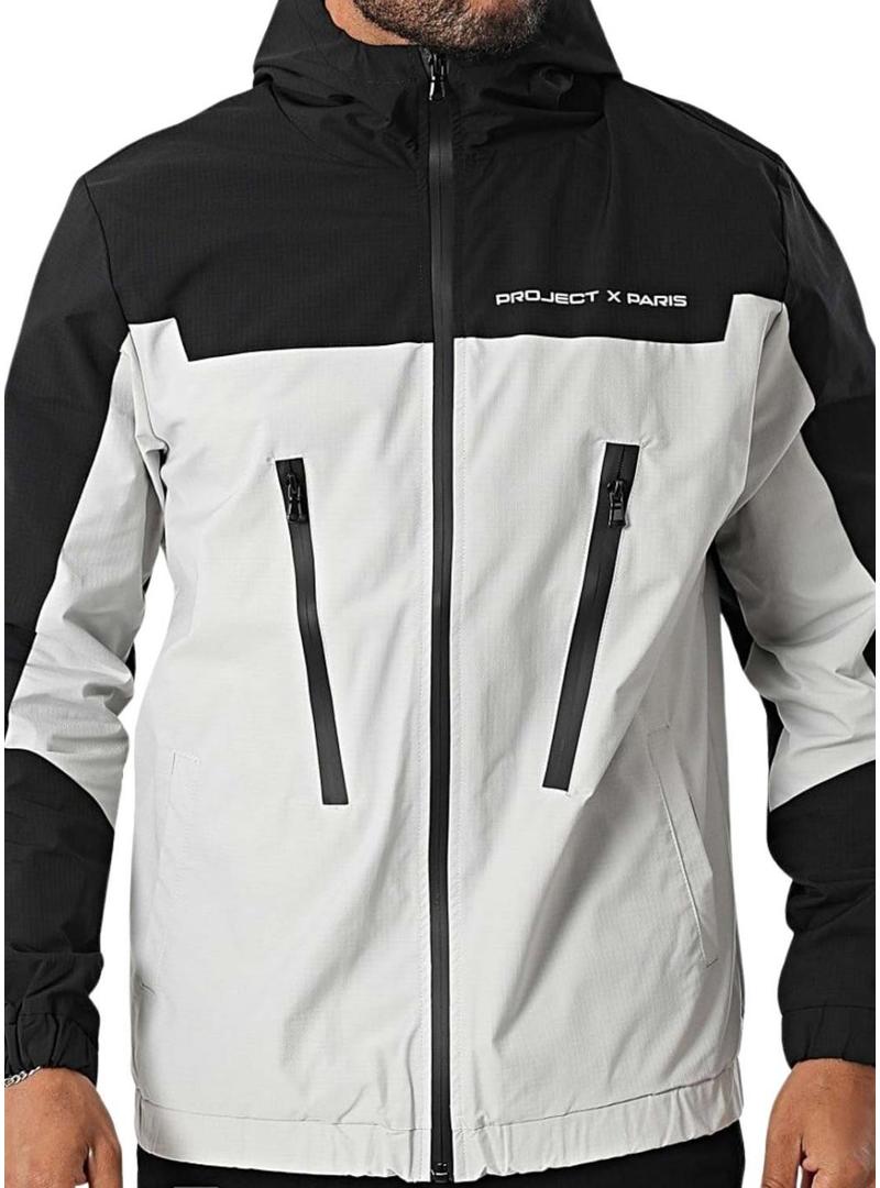 Jaqueta Project x Paris branca e preta para homem.