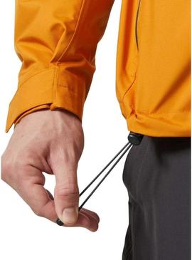 Casaco Helly Hansen Crew Midlayer laranja para homem.
