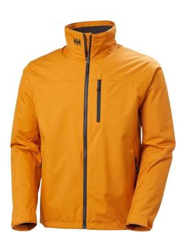 Casaco Helly Hansen Crew Midlayer laranja para homem.