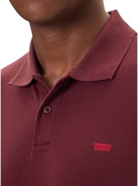 Polo Levis Housemark granate para homem