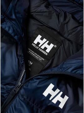 Casaco acolchoado Helly Hansen azul marinho para homem.