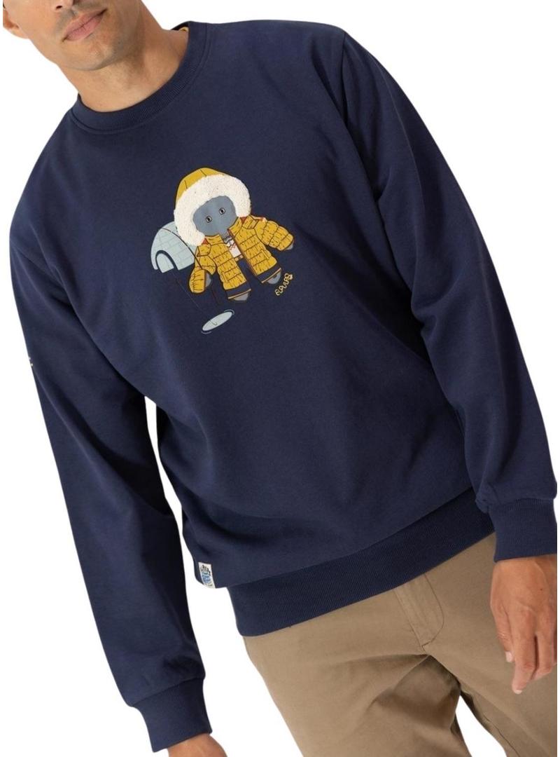 Moletom El Pulpo Esquimal azul para homem