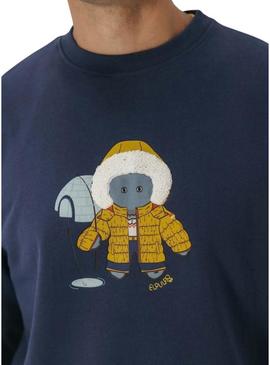 Moletom El Pulpo Esquimal azul para homem