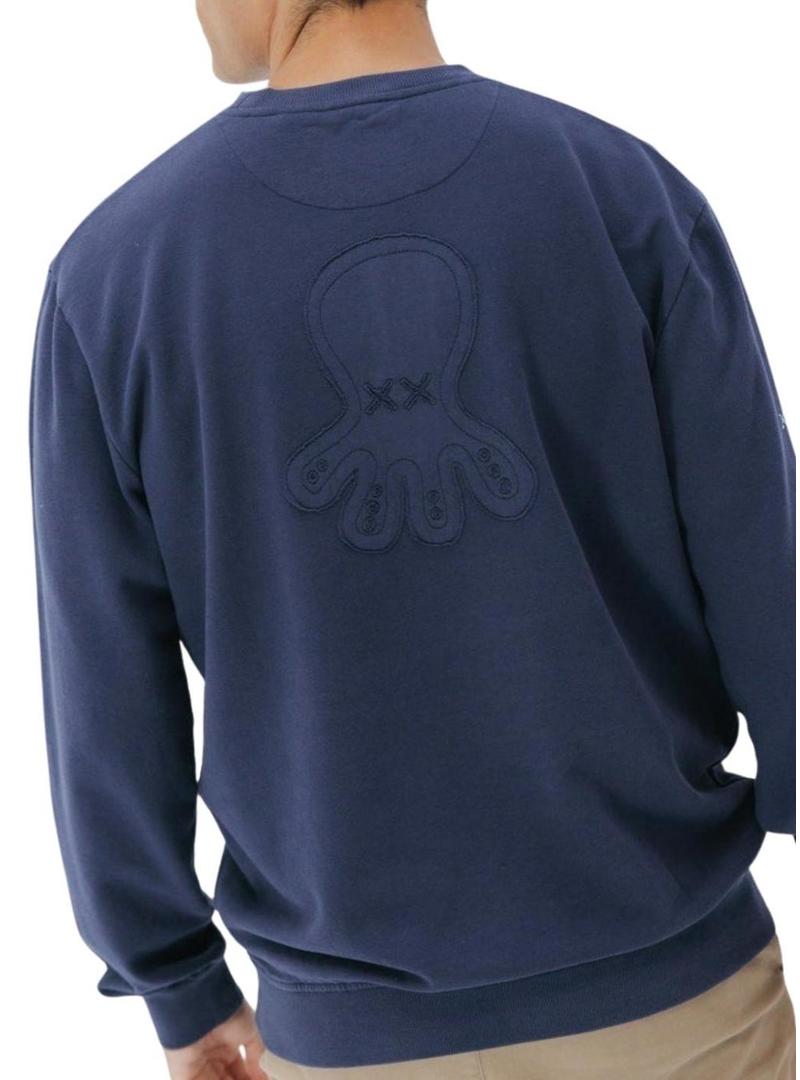 Moletom El Pulpo logo azul para homem.
