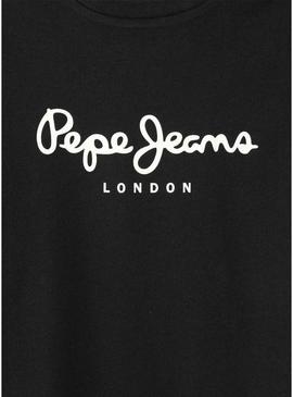 Camiseta Pepe Jeans New Art preta para menino
