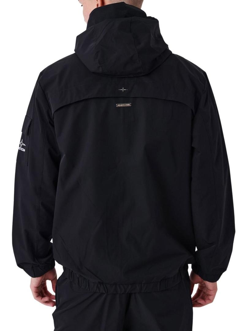 Jaqueta Project x Paris impermeável preta para homem.