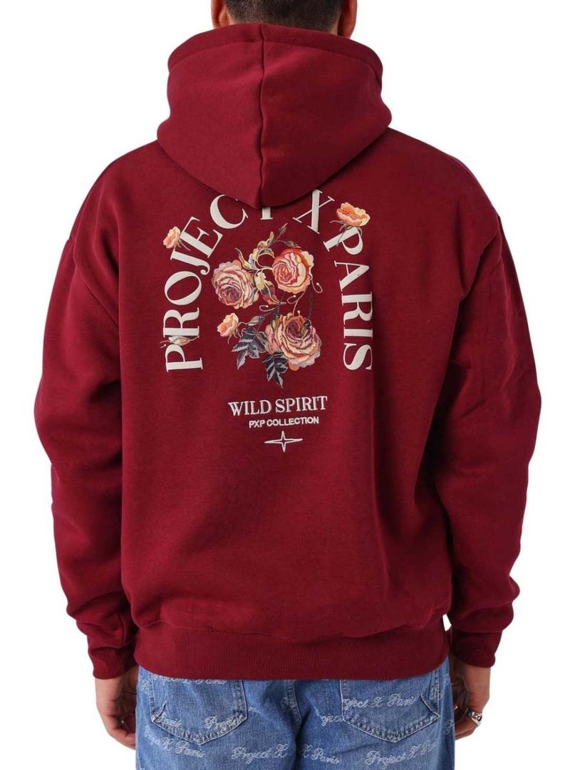 Moletom Project x Paris Roses vermelho para homem