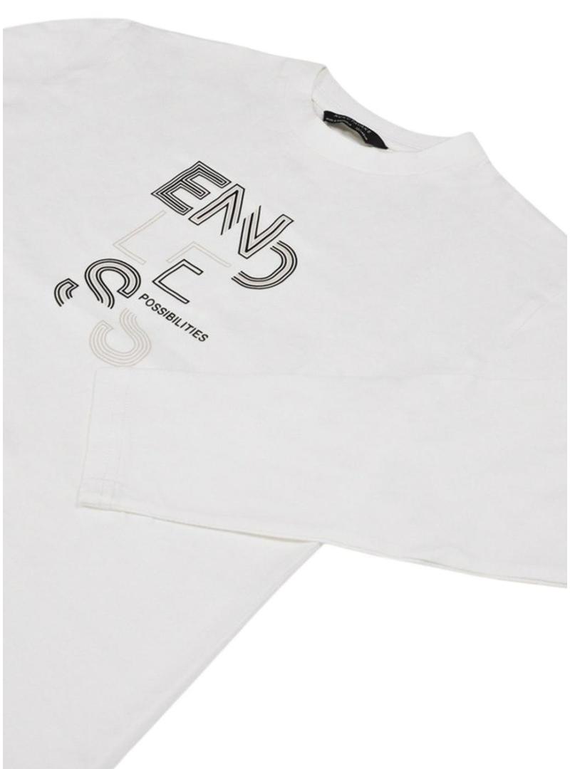 Camiseta Mayoral Endless Possibilities branca para menino