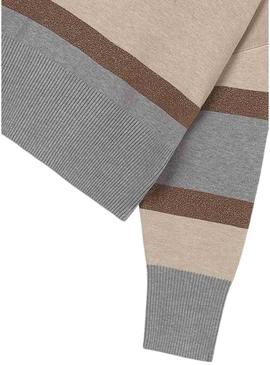 Camisola Mayoral listras metálicas para menina.