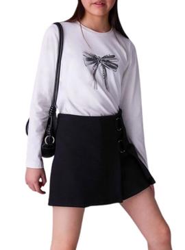 Camiseta Mayoral laço branco para menina