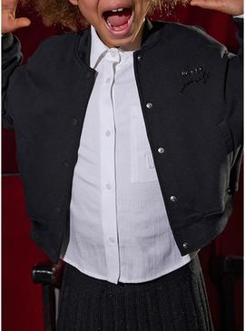 Bomber preta para menina.