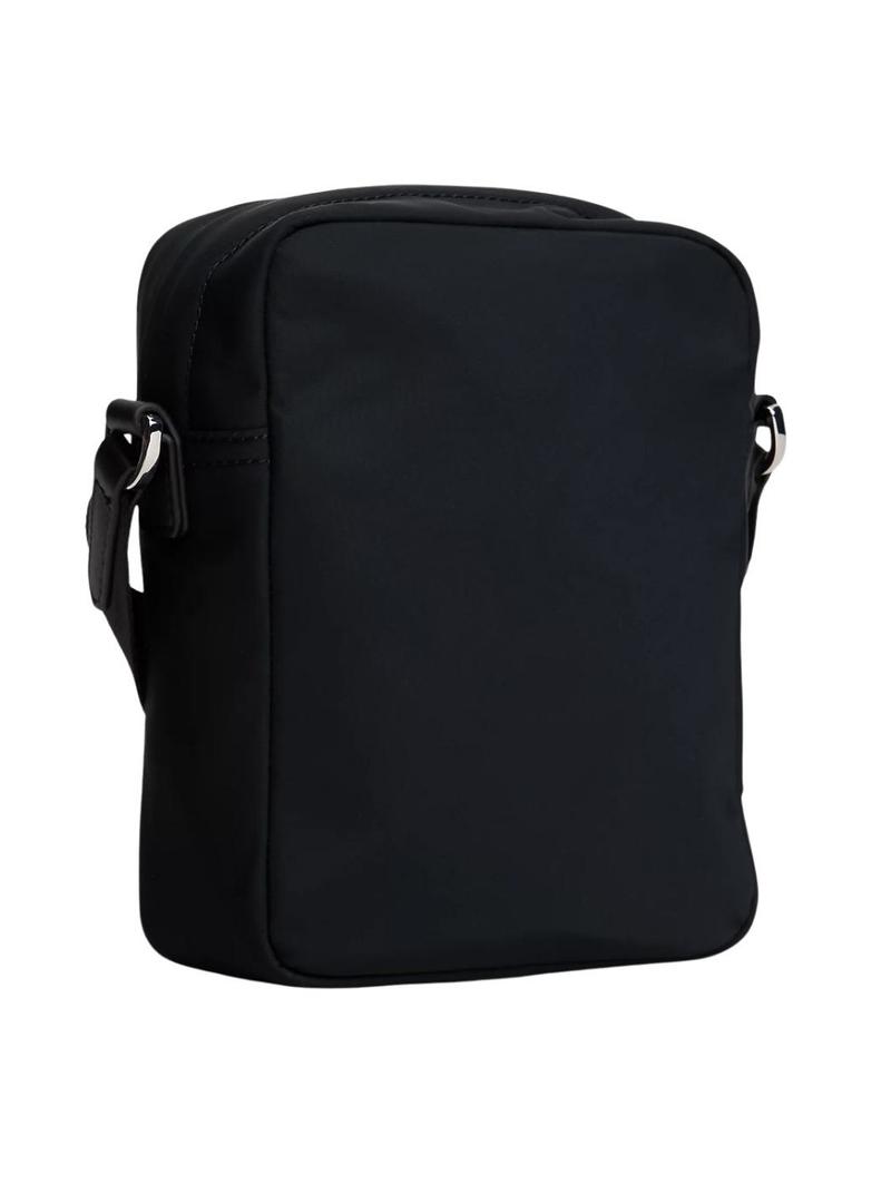 Bolsa Tommy Hilfiger Mini Reporter preta para homem.