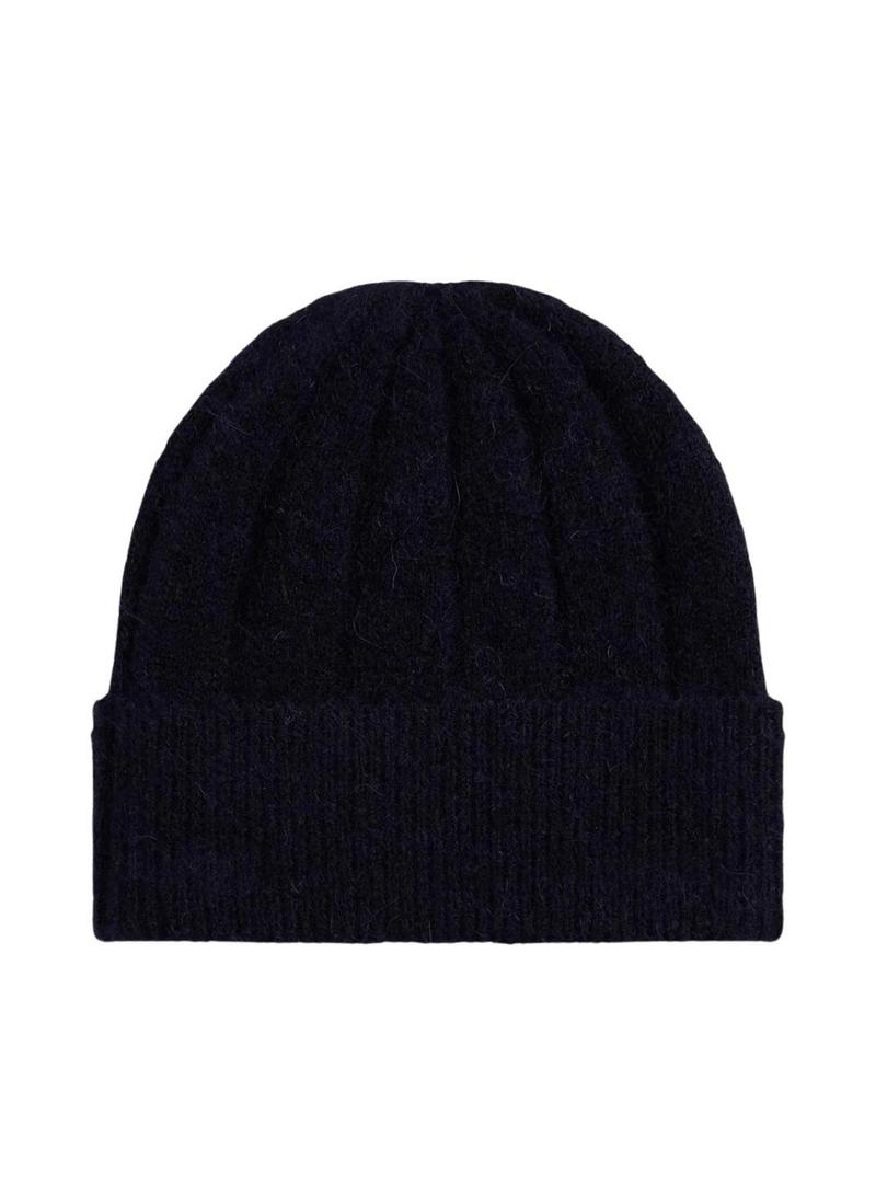 Touca de lã Tommy Hilfiger Fluffy azul marinho para mulher.