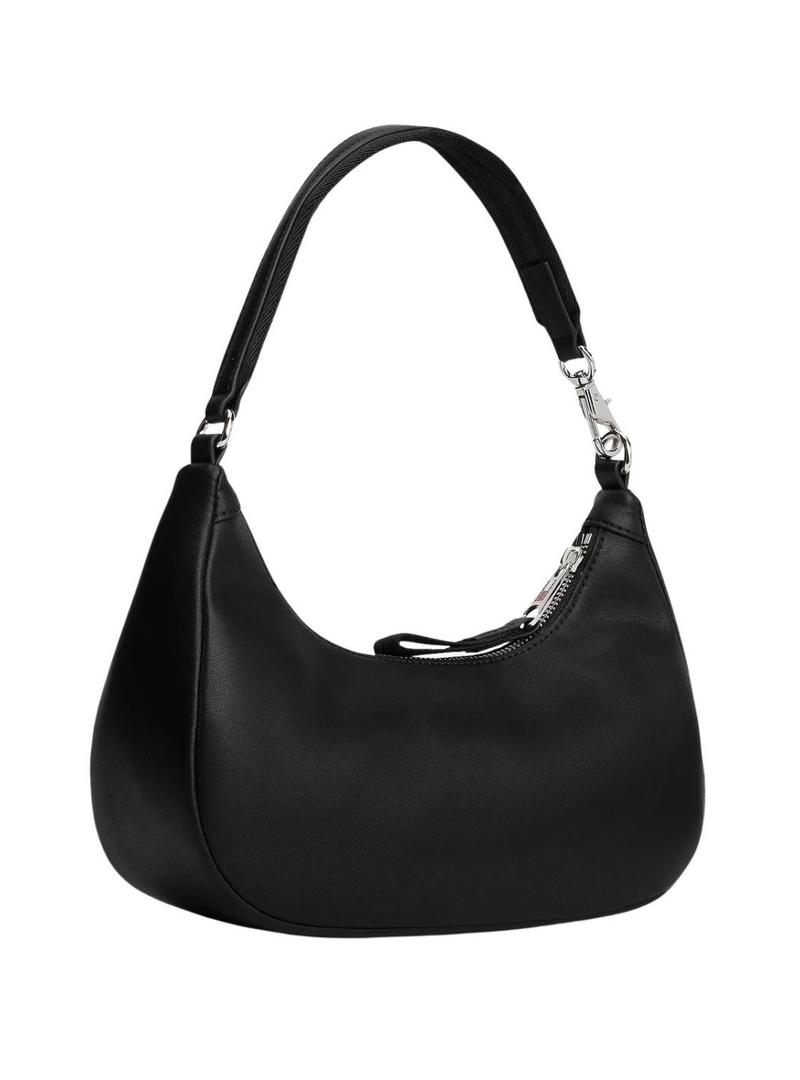 Bolsa Tommy Jeans Bold Script preta para mulher