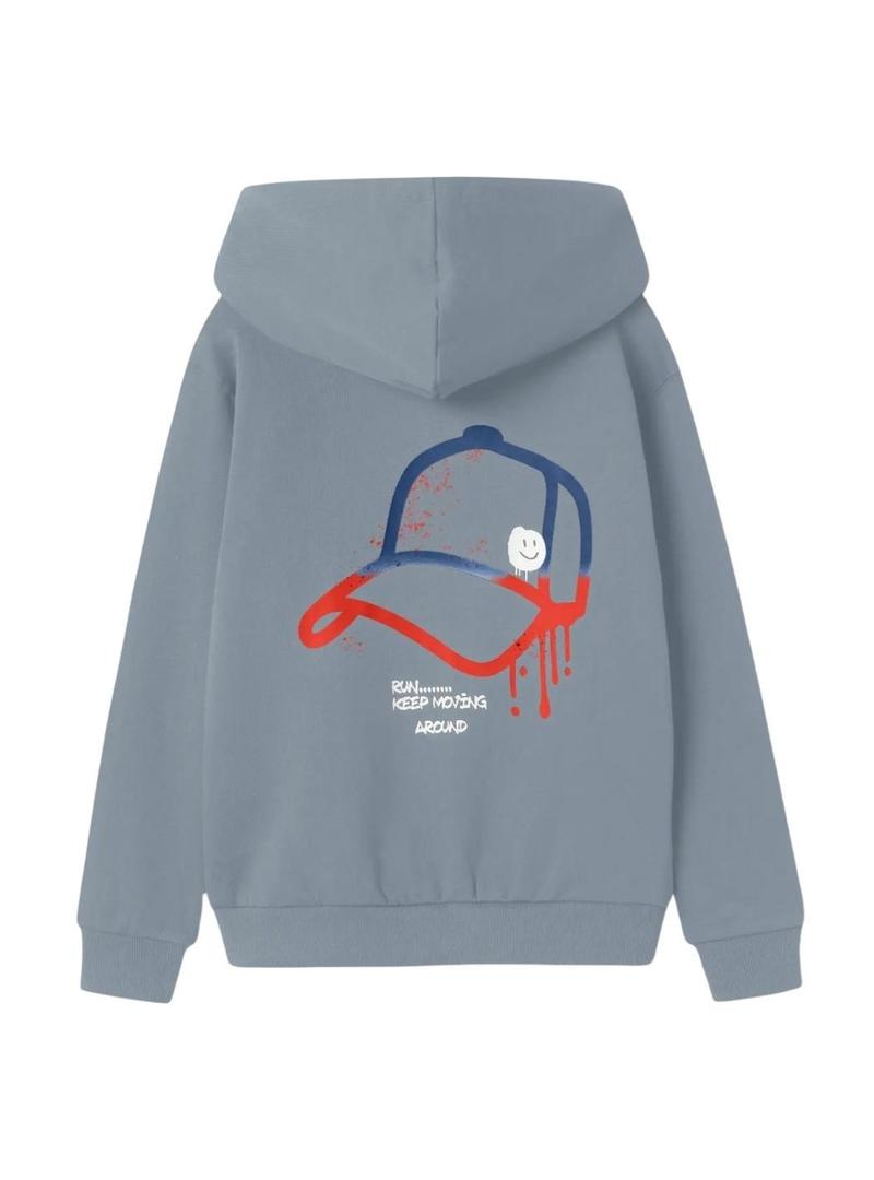 Moletom Name It Notus azul para menino