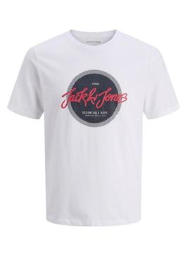 Camiseta Jack and Jones Urban branca para criança.