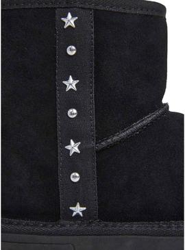 Botas Pepe Jeans Diss Rock preto para menina.