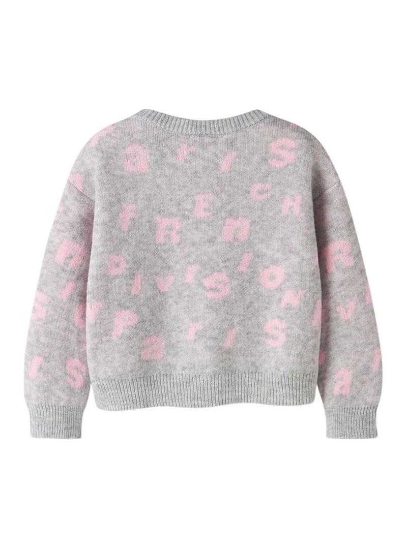 Camisola Name It Foline cinza para menina