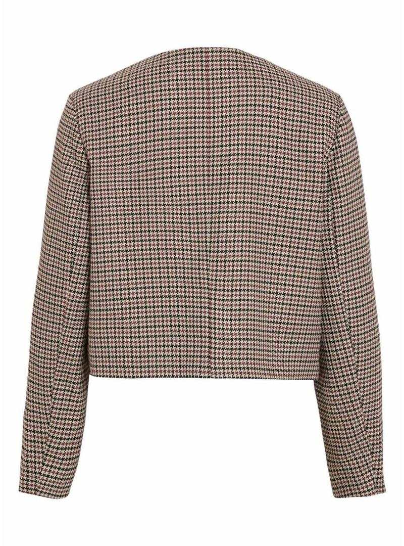 Jaqueta Vila Vienilla xadrez para mulher.