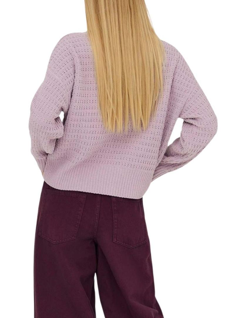 Camisola de gola alta malva Only Globe para mulher