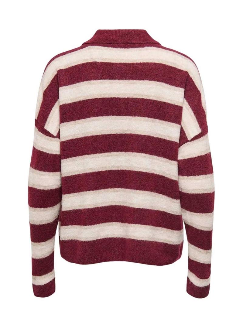 Blusa de malha listrada Only Talio para mulher.