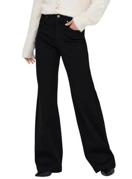 Calça jeans Only Madison Royal preta para mulher.