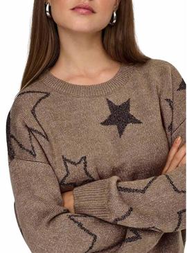 Camisola Only Rosie Glitter torrado para mulher.