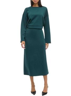 Saia Vila Visiffi midi verde para mulher.