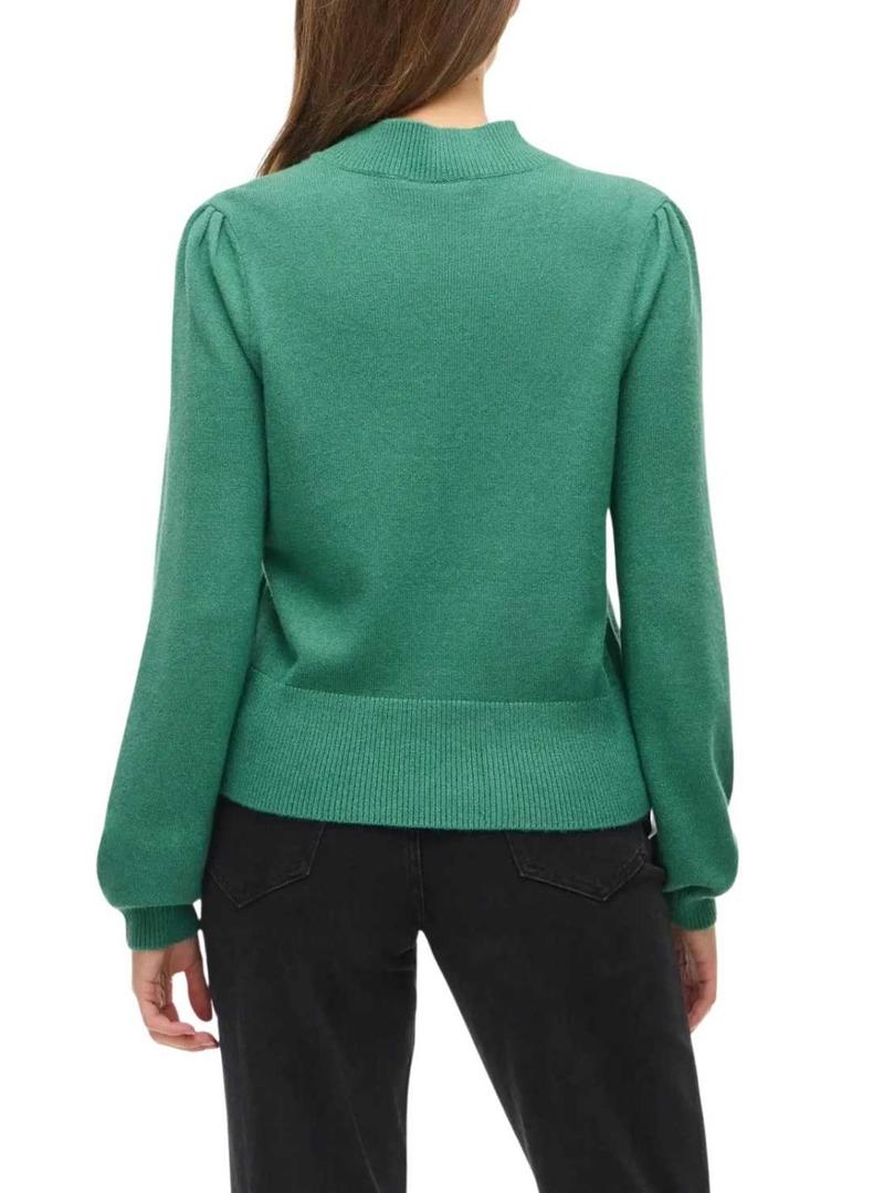 Camisola Vila Viril Turtle verde para mulher