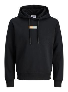 Moletom Jack and Jones preto para homem.