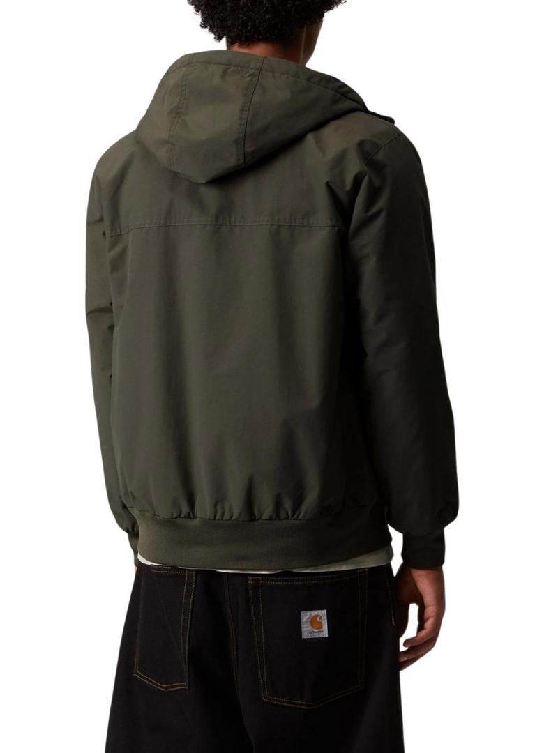 Jaqueta Carhartt Sail com capuz verde para homem