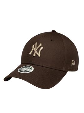 Boné New Era Essential Midi 9FORTY marrom para mulher.