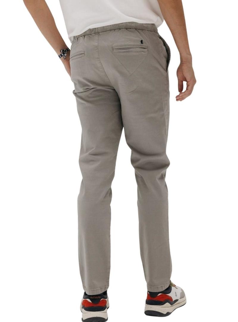 Calça El Pulpo Jogger Peach cinza médio para homem.