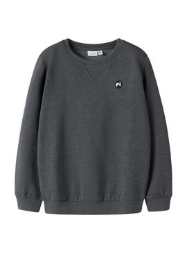 Moletom Name It Vimo cinza para menino.